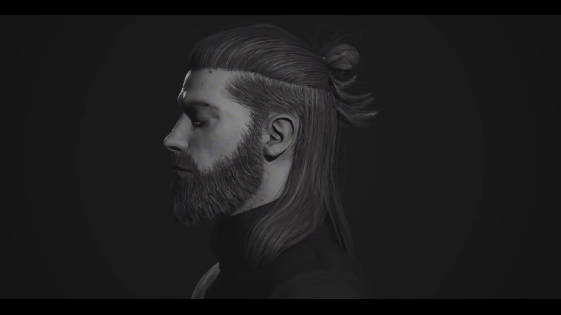 Monochrome real-time character study
